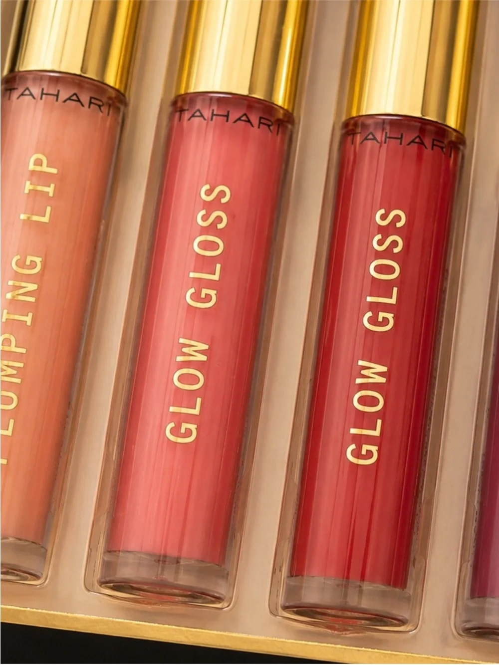 Tahari 6-Piece Lip Care Set - Lip Scrub Lip Conditioner Plumper & 3 Lip Gloss